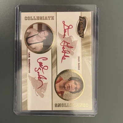 2009 Press Pass Fusion Dan Gable / Cael Sanderson Dual autograph 05/50 - Image 1 of 4