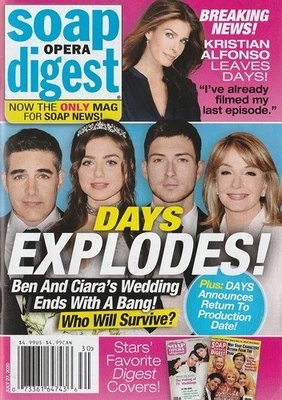 Soap Opera Digest July 27, 2020 DEIDRE HALL-KRISTIAN ALFONSO-MELISSA CLAIRE EGAN - Image 1 of 4
