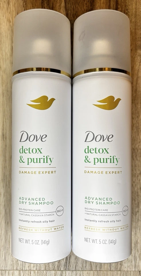 Champú seco avanzado Dove Detox & Purify, lote de 2 oz Foto 1 de 1