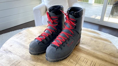 Botas de montanhismo Kastinger capa dura alavanca P tamanho 10 EUA escalada caminhadas - Imagem 1 de 4