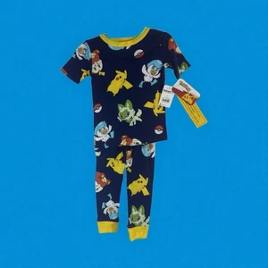 Pokémon 2pc Short Sleeve Top and Pants Pajama Set - Size 4 - Picture 1 of 7