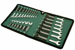JUEGO DE LLAVES TENSORAS COMBINADAS KAMASA 24Pce en billetera con cremallera 6mm > 22mm + CORTO - Imagen 1 de 4
