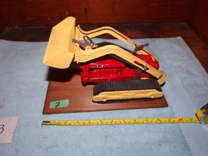 VINTAGE HUBLEY DIECAST TRACTOR 505-58 BULLDOZER RED Yellow SEMI Older Restored - Picture 1 of 20