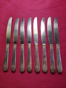 Margate Oneida WMA Rogers A1 Plus Silver Plate Hollow Knives Set of 8 - Picture 1 of 3