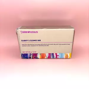 NEW! Good Molecules Clarify & Cleanse Bar Full Size 3.15oz Soap-Free - Picture 1 of 4