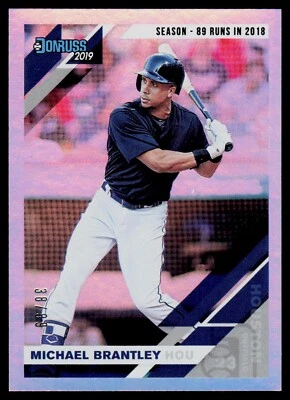 2019 Donruss - Variation Michael Brantley #63 /89 Astros - Image 1 of 2