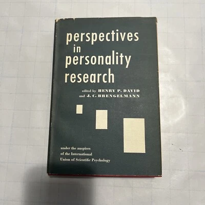 Perspectives in Personality Research - David & Brengelmann (1960, 1st Edition) - Image 1 of 4