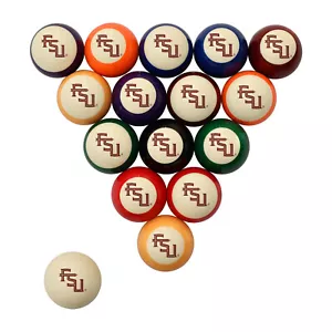 NCAA Licensed Retro Pool Ball Set with Numbers /23 TEAMS AVAILABLE - Picture 1 of 46