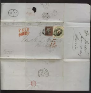 GB/EMBOSSED/QV/CUNARD/NEW YORK - Picture 1 of 3