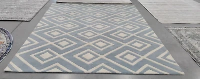 Alfombra de manchas traseras AZUL/MARFIL 8' X 10', precio reducido 1172724909 CHT742B-8 Foto 1 de 4