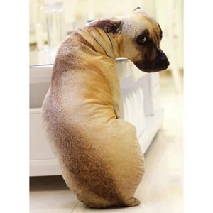 3D Simulation Plush Dog Tiger Cushion Kids Toy Dolls Stuffed Animal 40cm - Picture 1 of 12