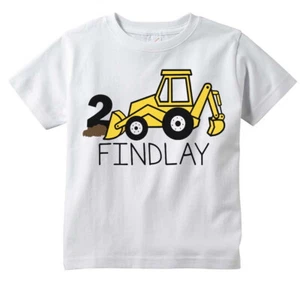 Backhoe Construction Digger - Personalized custom tee - Any name or number - Picture 1 of 2