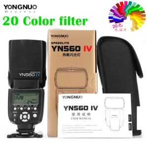 Yongnuo YN560 IV YN560IV Flash Speedlite for Pentax Olympus Canon Nikon Camera - Picture 1 of 12