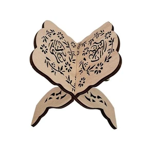 Wooden Bookcase DIY Decoration Bookends Hollow Carving Ornaments W3N8 Q7R6 - Picture 1 of 15