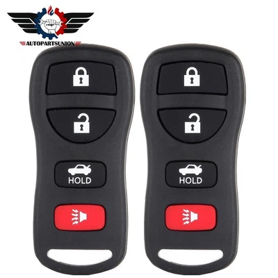 2x Mando a distancia para coche Nissan para Altima para 350Z 2002-2004 2005 2006-2008 Foto 1 de 4
