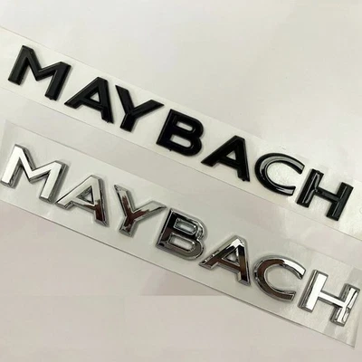 Für Mercedes Benz MAYBACH Embleme Auto Heck Flache Schriftzug Badge Aufkleber - Bild 1 von 3