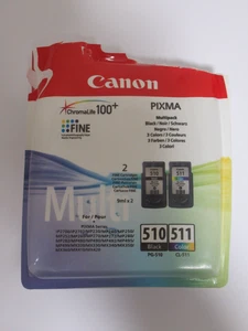 Genuine Canon PG-510 Black & 511 CL-Colour Ink Cartridges For PIXMA MP280 MX320 - Picture 1 of 1
