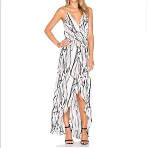 KARINA GRIMALDI Revolve Women Egypt Maxi Wrap Dress Sz S Multicolor V Neck 63-1 - Picture 1 of 14