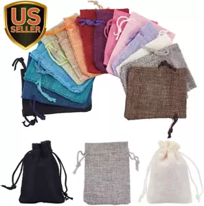 15 Color Burlap Gift Bags Drawstring Packing Pouches Bags 2.7X3.5'' Small Clo... - Picture 1 of 1