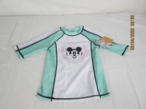 Disney Mickey Mouse Original Kids Rash Guard Swim Shirt Size 5/6 - Picture 1 of 11