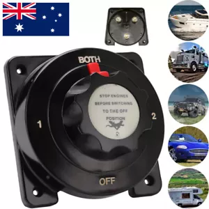 Heavy Duty Marine Dual Battery Switch Isolator Selector Both 1 2 Off for Boat RV - Picture 1 of 8