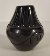 Original Santa Clara Pueblo Small Black Jar by Loretta 