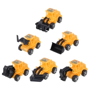 6 Pcs Construction Vehicles Toys Kids Mini Excavator Trucks Tiny Cars Child - Picture 1 of 12