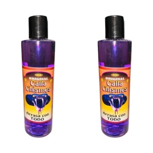 2PACK Calla Chismes Arrasa Con Todo Agua Espiritual Para Limpia Callar Bocas 8oz - Picture 1 of 1