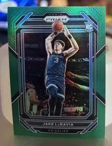 2022-23 Panini Prizm Green Prizm Jake LaRavia #244 Rookie RC Grizzlies - Imagen 1 de 2