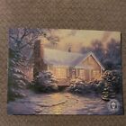 Thomas Kinkade Dealer Postcard "Holiday Homecoming 1" 8 1/4" x 5 1/2" 