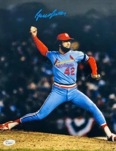 BRUCE SUTTER SIGNED METALLIC 11X14 PHOTO ST. LOUIS CARDINALS AUTOGRAPH JSA 805 - Picture 1 of 1