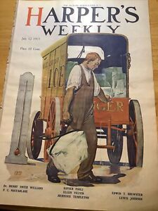 1913 HARPERS WEEKLY ~ GREAT COLOR  COVER ~~ QUEEN VICTORIA
