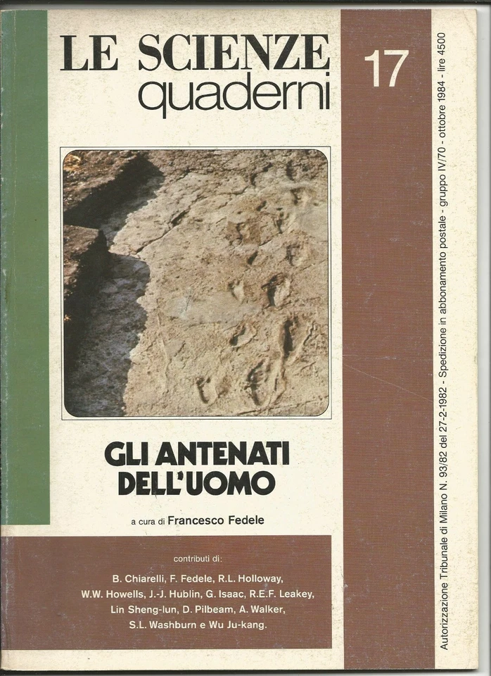 Le scienze quaderni 17 - ottobre 1994 - gli antenati dell'uomo -  - Immagine 1 di 1
