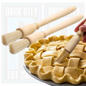 Wooden Pastry Brush Baking Basting,Dust,Glazing Cooking Bristle - Picture 1 of 17