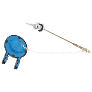 2pcs Front-Mounted Toilet Handle Tank Flush Lever with Toilet Flappers New - Picture 1 of 12