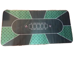 Poker Mat 70'' X 35'' Professional Texas Hold 'em -- Non-Slip Casino Tablecloth