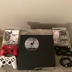 Playstation 3 Slim Console Sony 250gb Controllers + Cables + Games Fully Tested!
