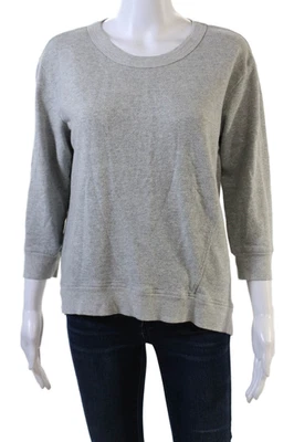 Sudadera de mujer Wilt manga larga gris jaspeado algodón talla extra pequeña Foto 1 de 4