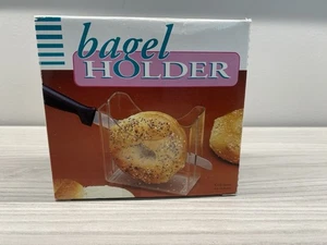 Vintage 1993 Klar Acryl Bagel Halter Schneider - Bild 1 von 5