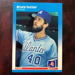 1987 Fleer GLOSSY Set BRUCE SUTTER #530 ATLANTA BRAVES ** MINT ** HIGH GRADE ** - Picture 1 of 1