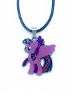 My Little Pony Dämmerung glitzernde Halskette Charm Geschenk, UK Verkäufer schneller Versand