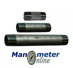 Rohrdoppelnippel Langnippel Kurznippel Temperguss verzinkt 40-300mm Fittings - Bild 1 von 8
