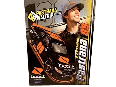 2011 MWR TRAVIS PASTRANA BOOST MOBIL #99 TOYOTA CAMRY NATIONWIDE NASCAR POSTCARD - Image 1 of 2