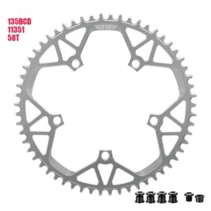 135BCD 5 Claw Round Chainwheel Road Bike Crankset Narrow Wide Sprockets 40-58T - Picture 1 of 34