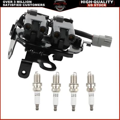 Ignition Coil & Spark Plug For 2005 2006 2007 2008 2009 Kia Spectra 2.0L Hyundai - Imagem 1 de 4