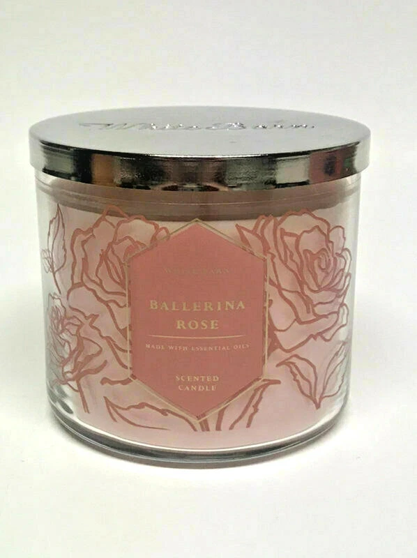 Bath & Body Works Candle 3-Wick Ballerina Rose 14.5 oz - Image 1 of 1