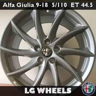 Cerchio Lega Nuovo E Originale Alfa Romeo Giulia → 9x18 ET44.5 5x110, Antracite  • 80€