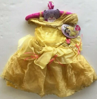 NUEVO CON ETIQUETAS Disney Princess & Me 4-6X Vestido Disfraz Bella De Lujo a Juego Muñeca Foto 1 de 4