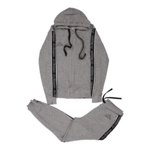 Age 10-12 Kappa Full Tracksuit - Small Grey Cotton Blend - Picture 1 of 8