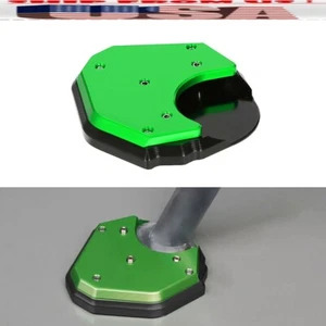 Almohadilla de agrandar soporte lateral CNC verde EE. UU. para Kawasaki KLR650 2008-2025 - Imagen 1 de 10